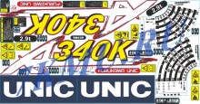 Комплект наклеек для КМУ Unic URA 344